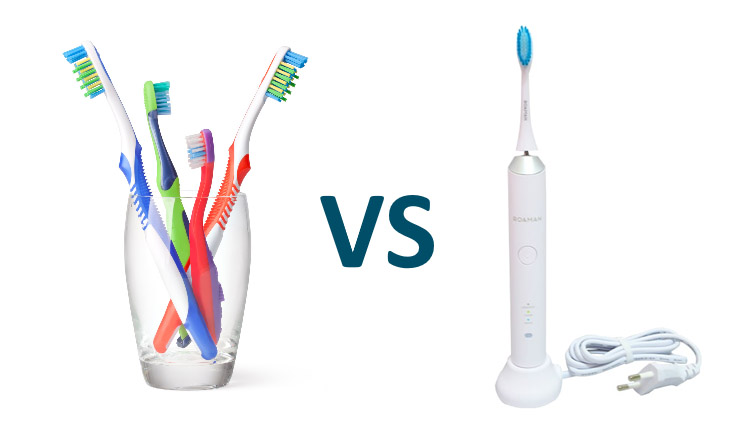 So sánh giữa bàn chải điện và bàn chải thường