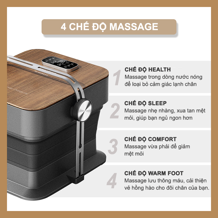 4 chế độ massage