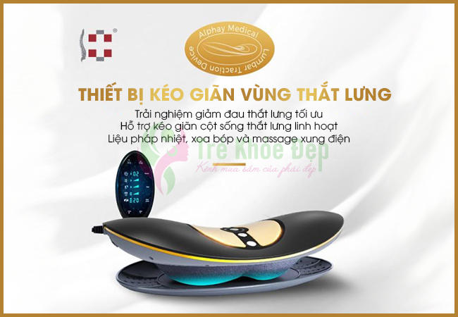Máy massage kéo giãn cột sống lưng Alphay JKAH-2Y/T