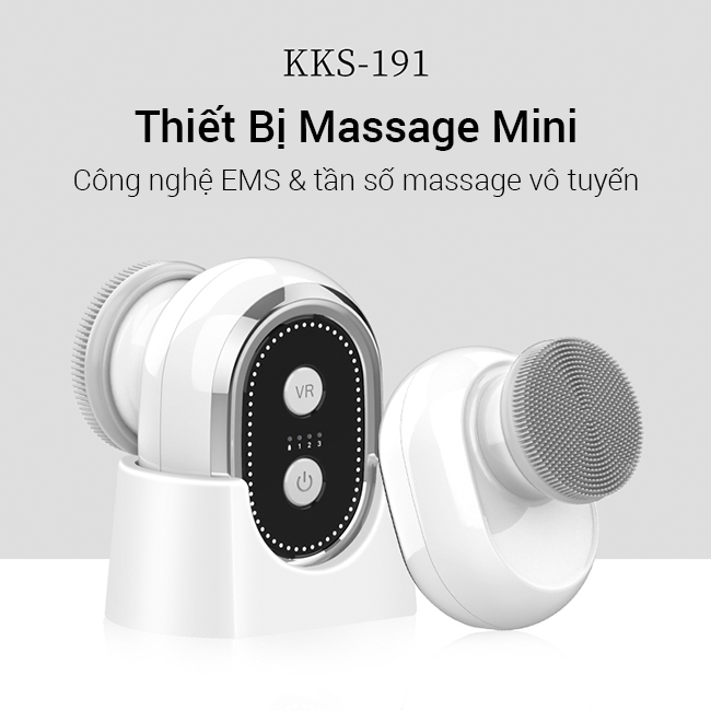 Máy massage rửa mặt công nghệ RF/EMS & Đèn Led Kakusan KKS-191
