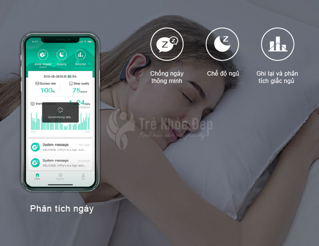 Ứng dụng Sleeplus phân tích dữ liệu giấc ngủ