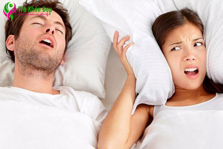 Ngáy ngủ là biểu hiện đặc trưng của hội chứng thiếu oxy khi ngủ