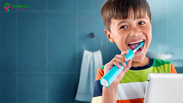 Bàn chải điện cho bé có thể làm cho quá trình đánh răng trở nên thú vị hơn đối với trẻ em