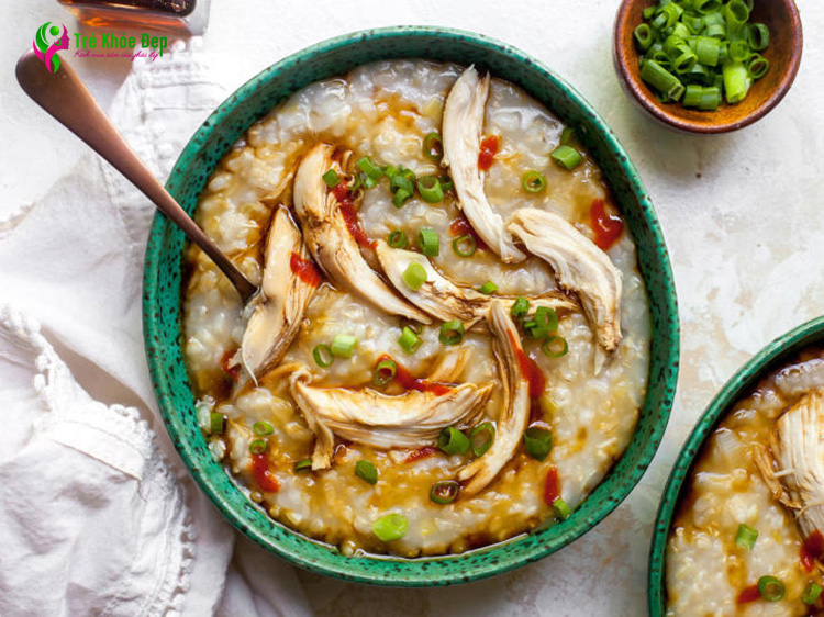 Cách nấu cháo gạo lứt giảm cân với thịt gà