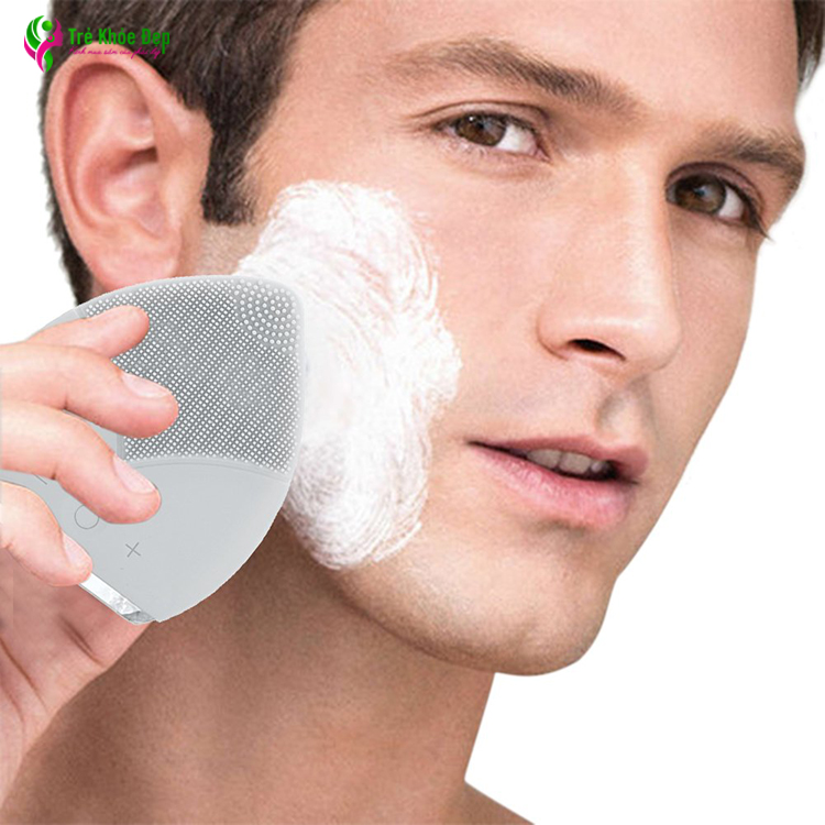 Máy rửa mặt cho nam loại bỏ mụn đầu đen, tẩy da chết mạnh, giúp da khỏe mạnh và sáng hơn